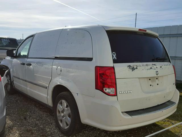 2C4JDGAG7CR265411 - 2012 DODGE RAM VAN WHITE photo 3