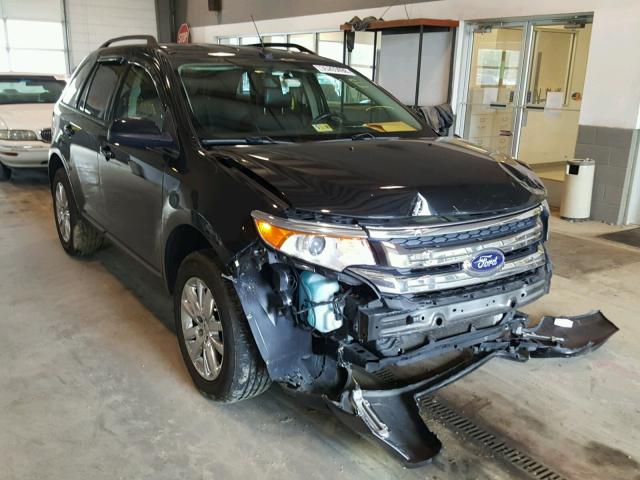 2FMDK4JC7CBA76180 - 2012 FORD EDGE SEL BLACK photo 1