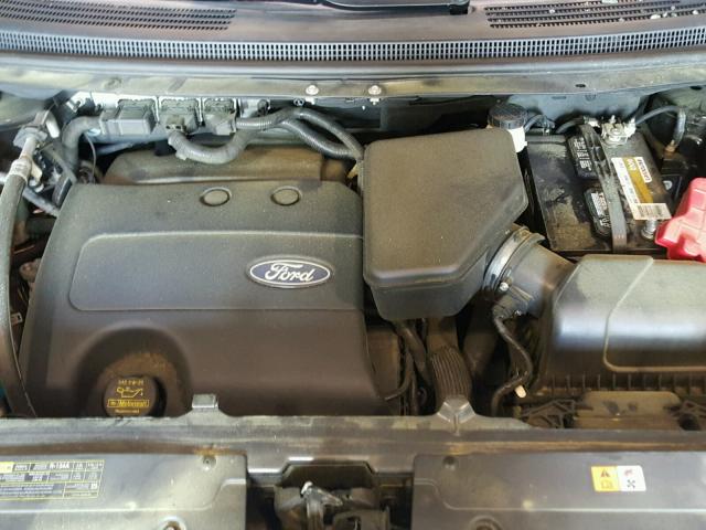 2FMDK4JC7CBA76180 - 2012 FORD EDGE SEL BLACK photo 7