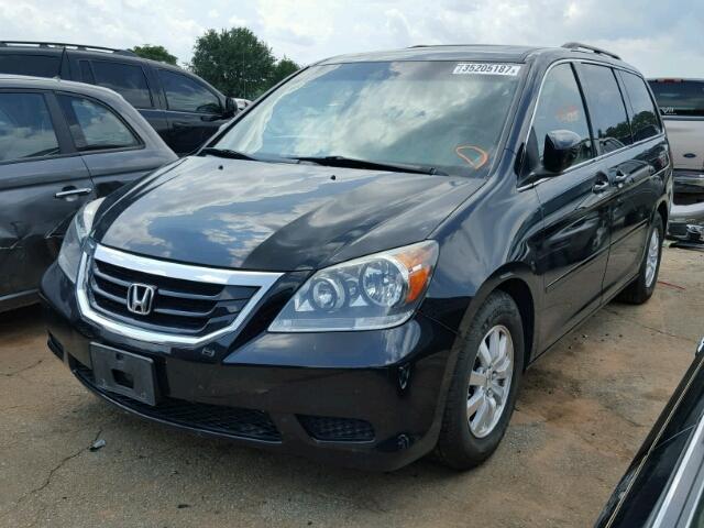 5FNRL38729B030990 - 2009 HONDA ODYSSEY EX BLACK photo 2