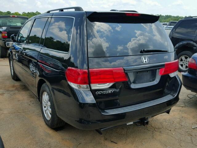 5FNRL38729B030990 - 2009 HONDA ODYSSEY EX BLACK photo 3