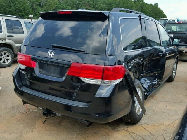 5FNRL38729B030990 - 2009 HONDA ODYSSEY EX BLACK photo 4