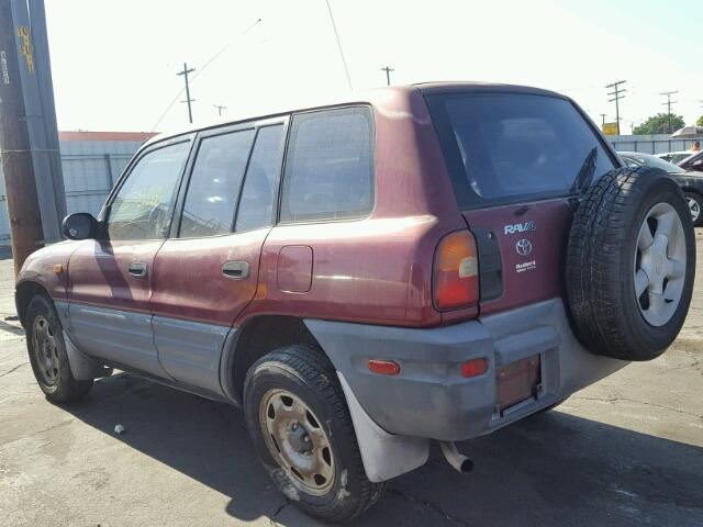 JT3GP10V5V7006519 - 1997 TOYOTA RAV4 BURGUNDY photo 3