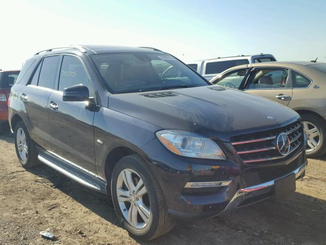 4JGDA5HB3CA021579 - 2012 MERCEDES-BENZ ML 350 4MA BLUE photo 1