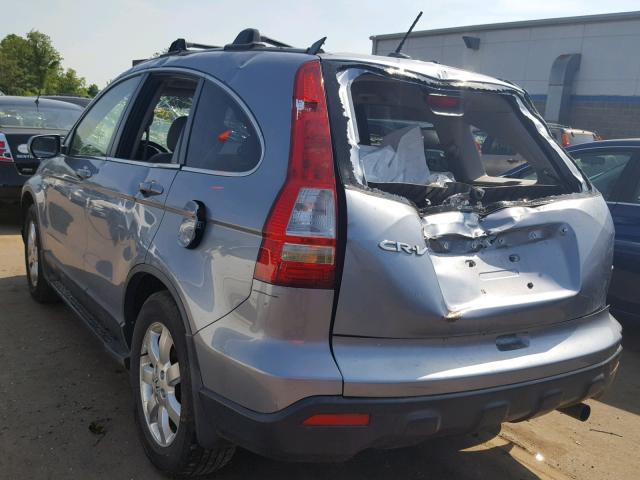 JHLRE48787C078474 - 2007 HONDA CR-V EXL SILVER photo 3