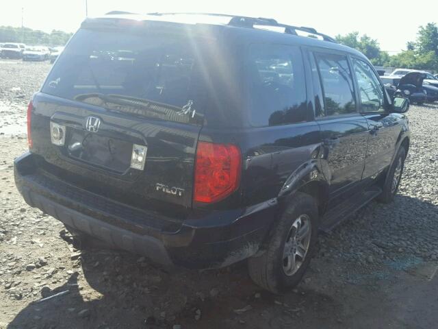 2HKYF18463H607140 - 2003 HONDA PILOT EX BLACK photo 4