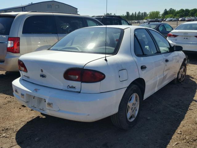 1G1JC524117215915 - 2001 CHEVROLET CAVALIER B WHITE photo 4