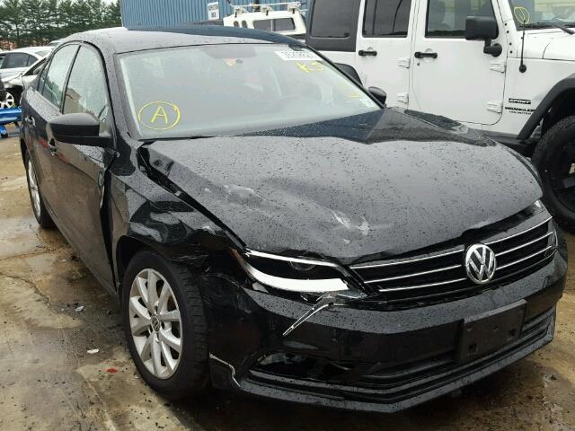 3VWD17AJ5FM311621 - 2015 VOLKSWAGEN JETTA SE BLACK photo 1