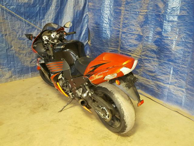 JKBZXNC149A014162 - 2009 KAWASAKI ZX1400 C ORANGE photo 3