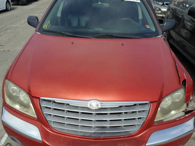 2C8GF68495R672707 - 2005 CHRYSLER PACIFICA T RED photo 7