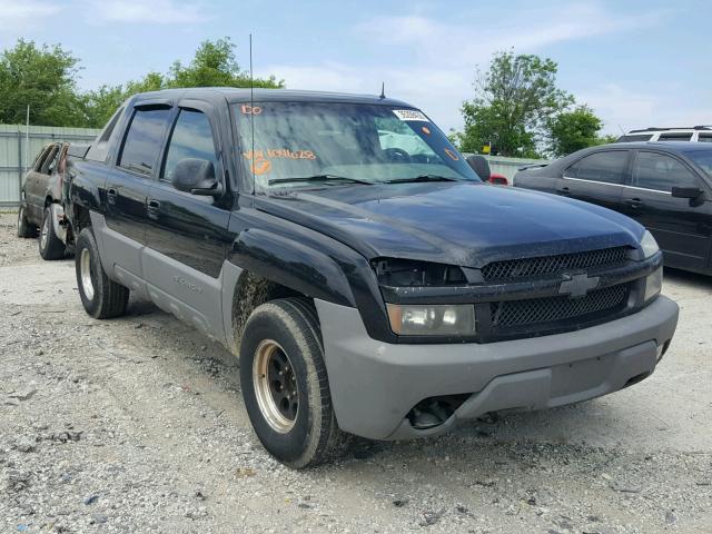 3GNEC13T72G104628 - 2002 CHEVROLET AVALANCHE BLACK photo 1