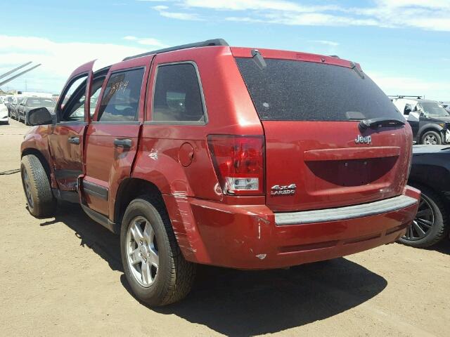 1J4GR48K06C172029 - 2006 JEEP GRAND CHER RED photo 3