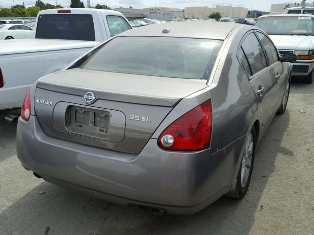 1N4BA41E86C818385 - 2006 NISSAN MAXIMA SE BROWN photo 4