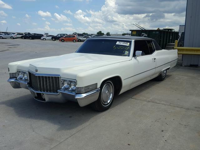 J0259026 - 1970 CADILLAC COUPE DEVI WHITE photo 2