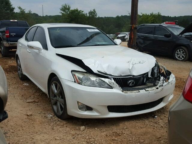 JTHBF5C25A5118274 - 2010 LEXUS IS WHITE photo 1