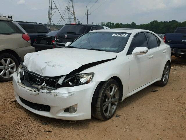 JTHBF5C25A5118274 - 2010 LEXUS IS WHITE photo 2