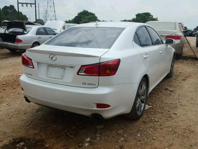 JTHBF5C25A5118274 - 2010 LEXUS IS WHITE photo 4