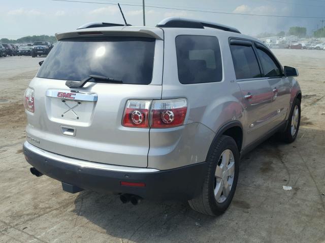 1GKER33788J118524 - 2008 GMC ACADIA SLT ვერცხლისფერი ფოტო 4