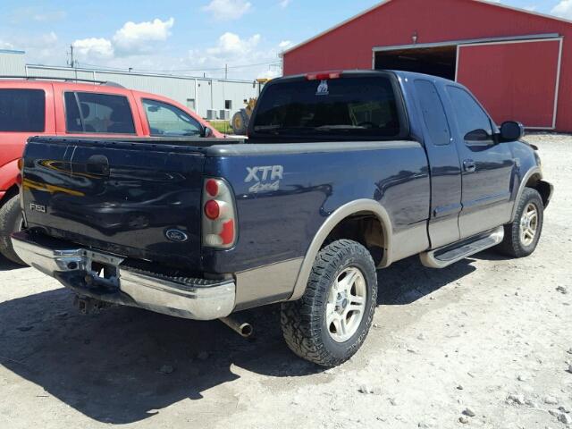 2FTRX18WX2CA52040 - 2002 FORD F150 BLUE photo 4