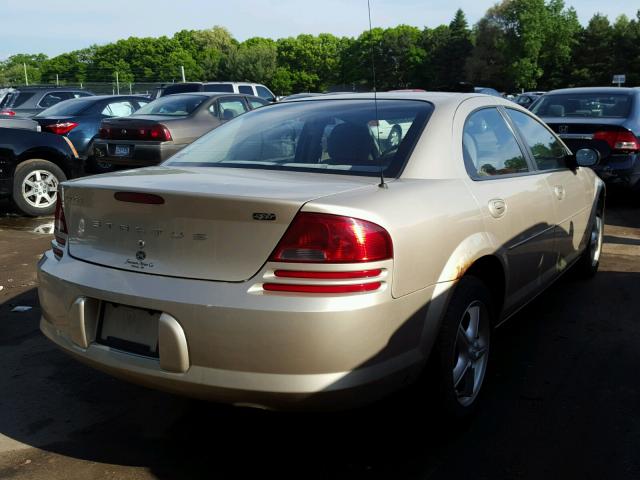 1B3EL46R75N668626 - 2005 DODGE STRATUS SX TAN photo 4