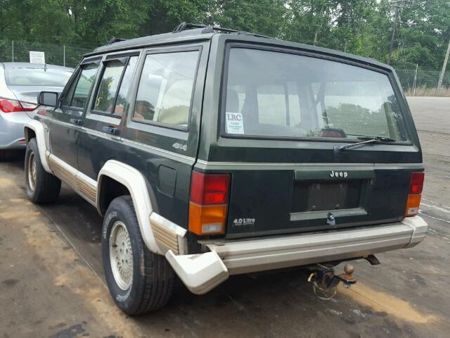 1J4FJ78S9TL216688 - 1996 JEEP CHEROKEE C GREEN photo 3