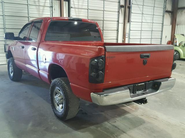 3D7KS28A98G178109 - 2008 DODGE RAM 2500 S RED photo 3