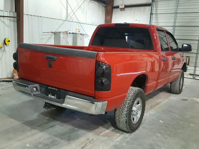3D7KS28A98G178109 - 2008 DODGE RAM 2500 S RED photo 4