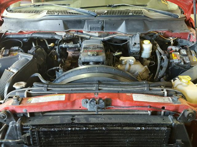 3D7KS28A98G178109 - 2008 DODGE RAM 2500 S RED photo 7