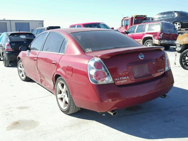 1N4BL11D45C107085 - 2005 NISSAN ALTIMA SE MAROON photo 3