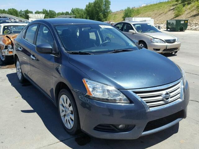 3N1AB7AP4DL618212 - 2013 NISSAN SENTRA S BLUE photo 1