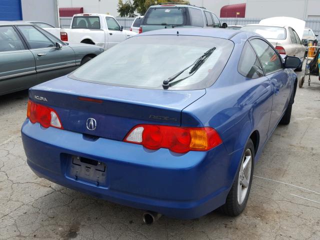 JH4DC53052C019984 - 2002 ACURA RSX TYPE-S BLUE photo 4