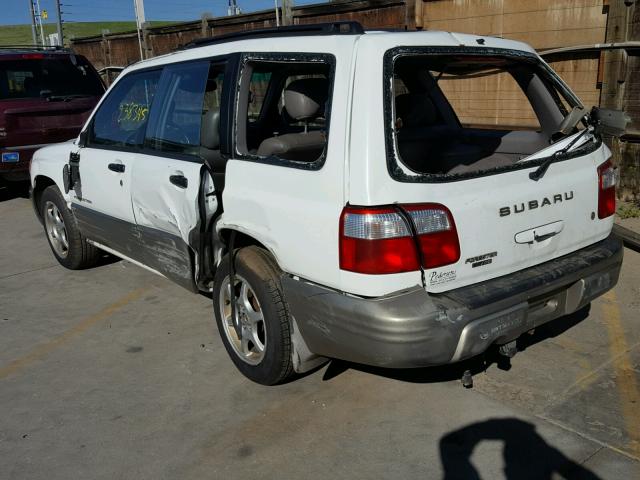 JF1SF65551H764370 - 2001 SUBARU FORESTER S WHITE photo 3
