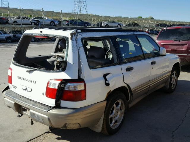 JF1SF65551H764370 - 2001 SUBARU FORESTER S WHITE photo 4