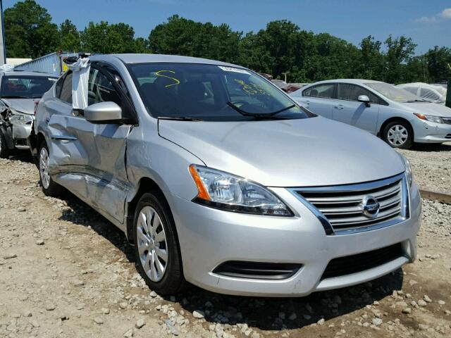 1N4AB7AP4EN850782 - 2014 NISSAN SENTRA S SILVER photo 1