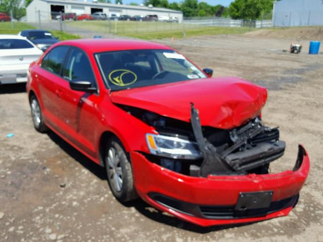 3VW2K7AJ6EM329337 - 2014 VOLKSWAGEN JETTA BASE 红色 照片 1