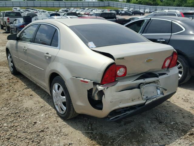 1G1ZC5EB8AF131187 - 2010 CHEVROLET MALIBU 1LT 金色 照片 3