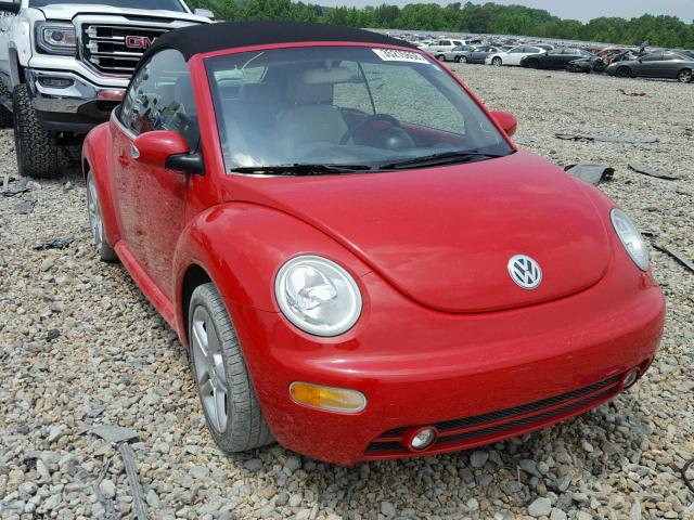 3VWCD31Y45M351695 - 2005 VOLKSWAGEN NEW BEETLE RED photo 1