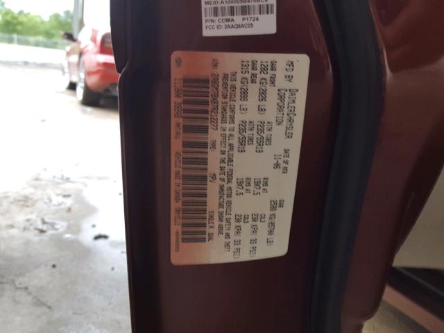 2A8GM78X87R212277 - 2007 CHRYSLER PACIFICA L 棕色 照片 10