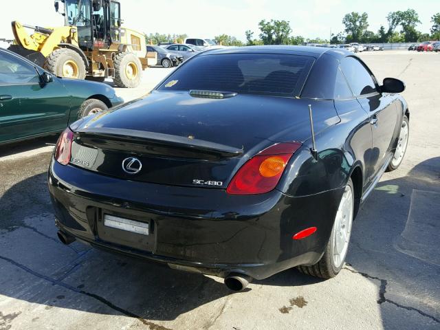 JTHFN48Y420022405 - 2002 LEXUS SC 430 BLACK photo 4