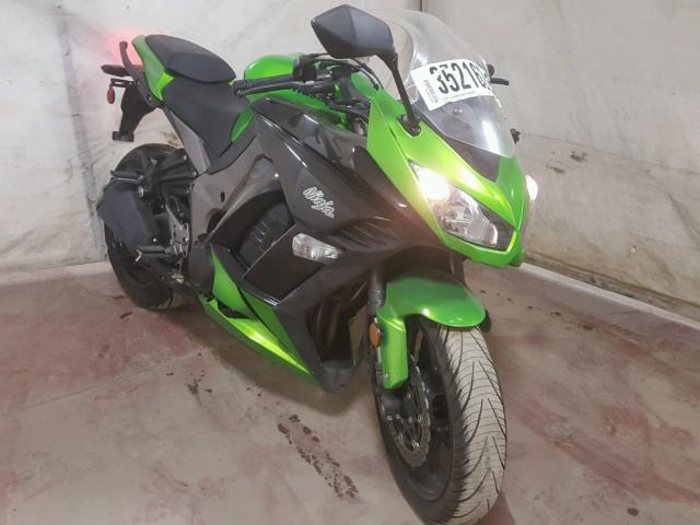 JKAZXCG15CA015587 - 2012 KAWASAKI ZX1000 G GREEN photo 1