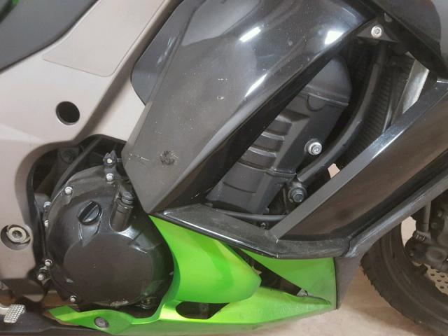 JKAZXCG15CA015587 - 2012 KAWASAKI ZX1000 G GREEN photo 7