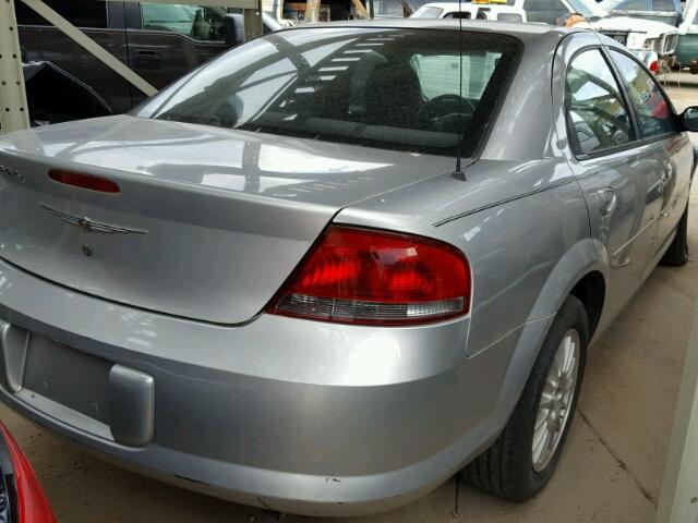 1C3EL46X34N401533 - 2004 CHRYSLER SEBRING LX GRAY photo 4