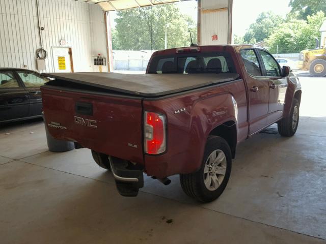 1GTG6CE3XG1306080 - 2016 GMC CANYON SLE BURGUNDY photo 4