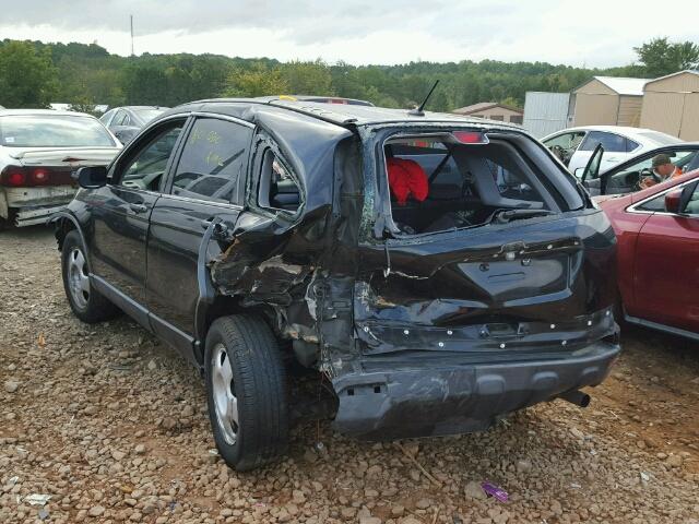 JHLRE38397C047614 - 2007 HONDA CR-V LX BLACK photo 3