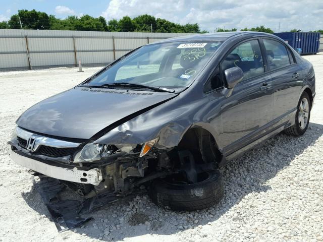 2HGFA1F61BH504310 - 2011 HONDA CIVIC LX-S GRAY photo 2