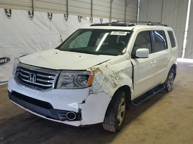 5FNYF3H76FB007078 - 2015 HONDA PILOT EXLN WHITE photo 2