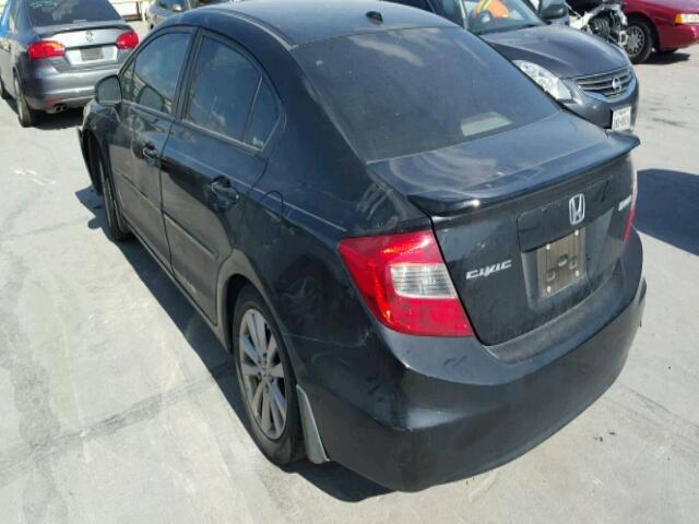 2HGFB2F80CH521959 - 2012 HONDA CIVIC EX შავი ფოტო 3