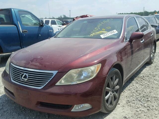 JTHGL46F175020522 - 2007 LEXUS LS 460L MAROON photo 2