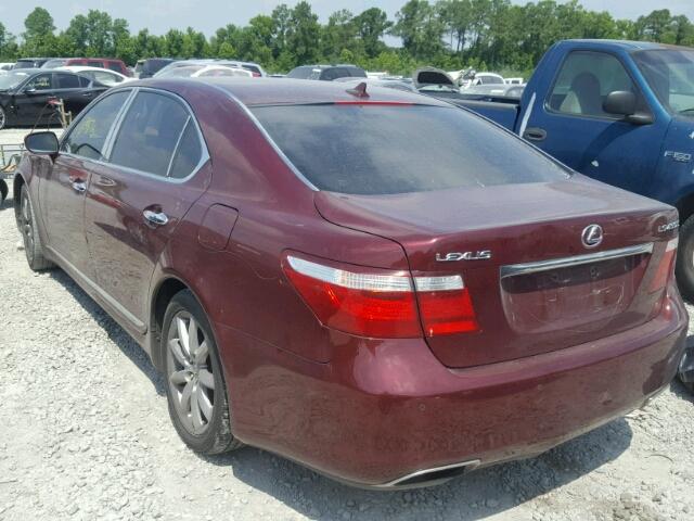 JTHGL46F175020522 - 2007 LEXUS LS 460L MAROON photo 3