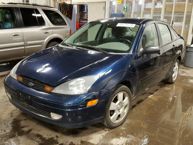 1FAFP38363W315379 - 2003 FORD FOCUS ZTS BLUE photo 2